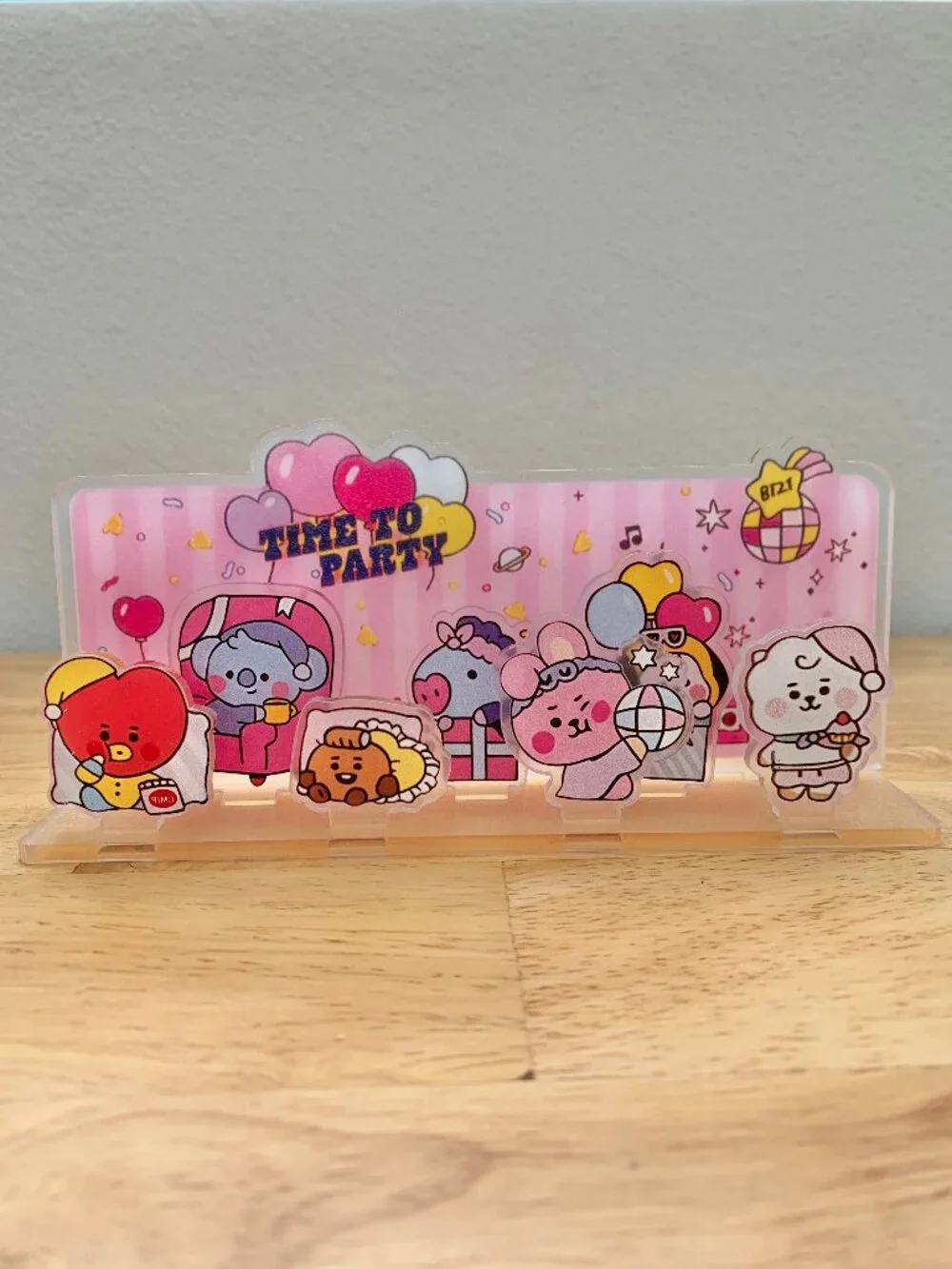 BT21 BTS Baby Line Friends Acrylic Standee Cooky Shooky Tata Mang RJ Chimmy Koya